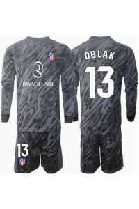 Atletico Madrid Jan Oblak #13 Keeper Babyklær Hjemme Fotballdrakt til barn 2024-25 Lange ermer (+ Korte bukser)